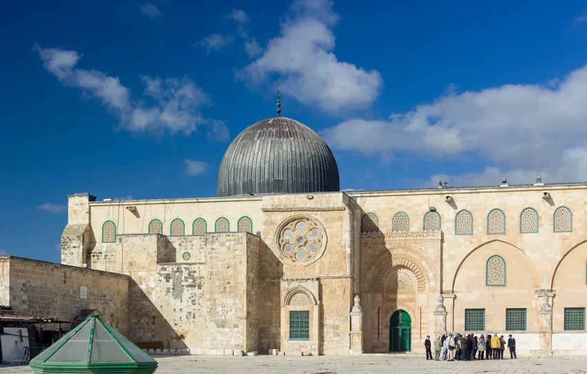 الواجهة الشرقية للمسجد القبلي في المسجد الأقصى بالقدس
