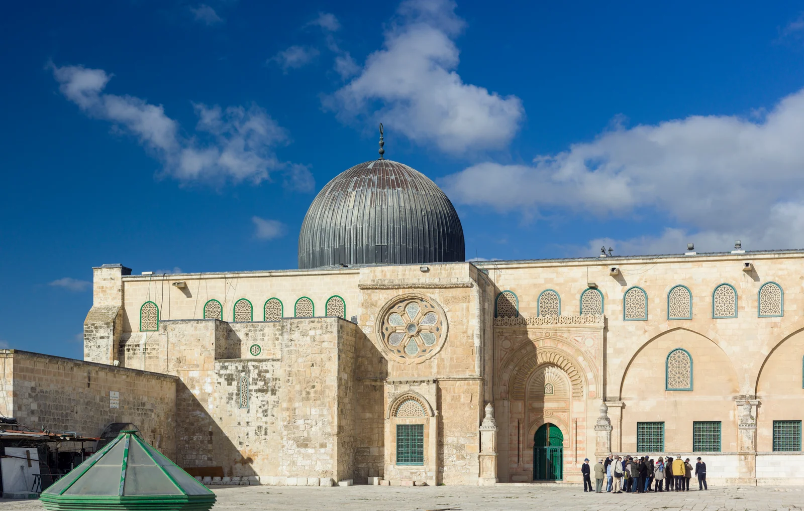 The eastern façade of the Qibli Mosque at Al-Aqsa, Jerusalem