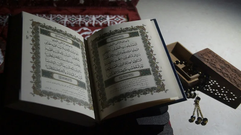 An open copy of the Quran